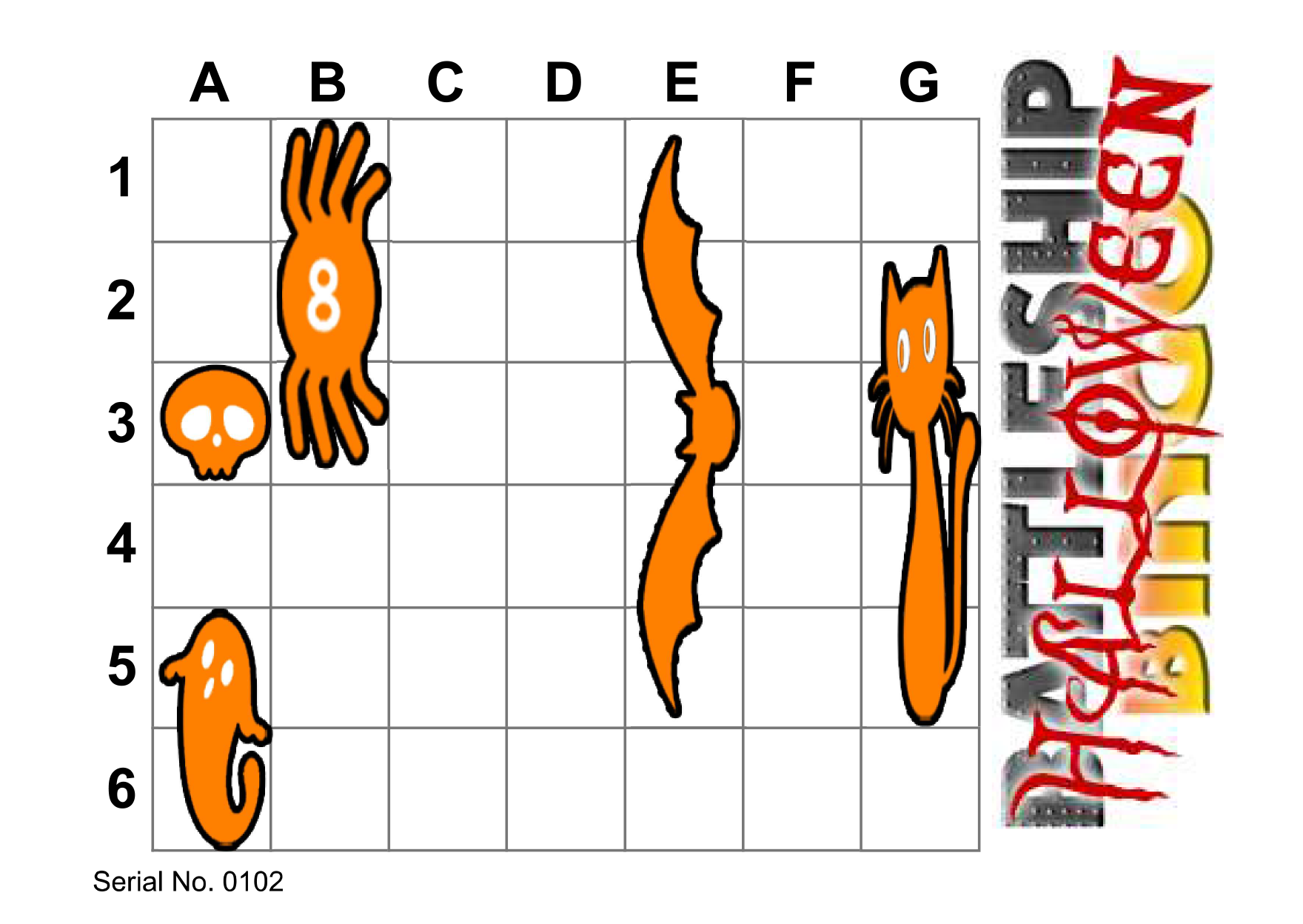 Halloween Battleship BIngo
